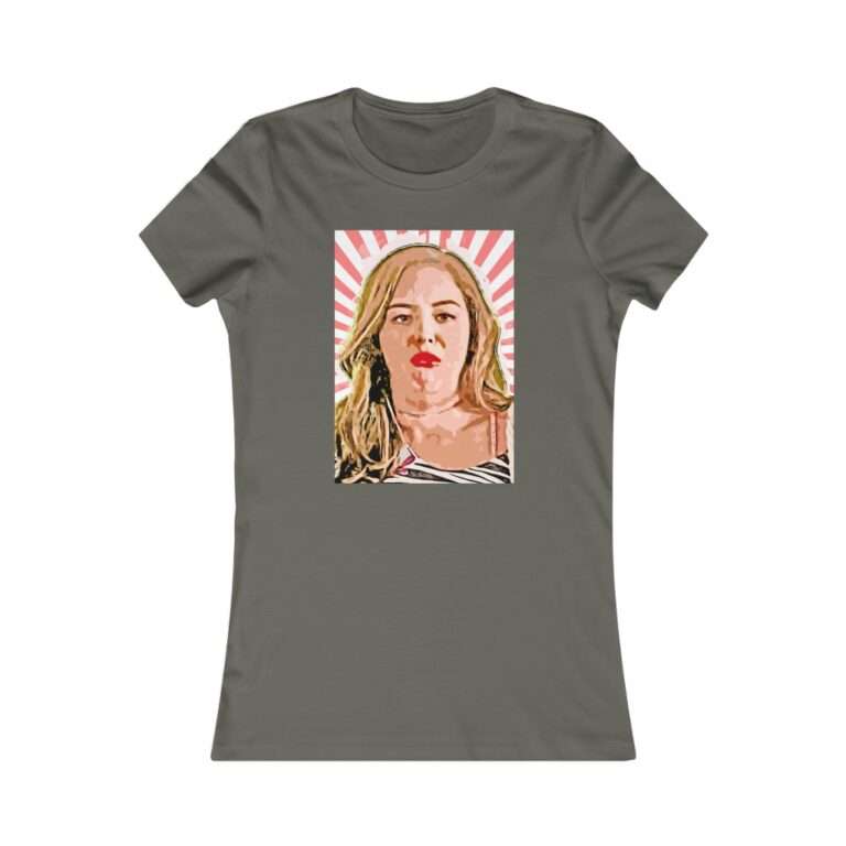 Erica Goldberg Throw Up Face Meme  - Premium Women's T-Shirt - Image 8