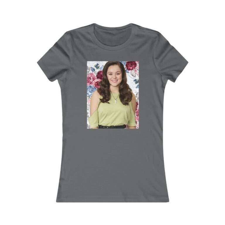 Actress Hayley Orrantia Floral Theme - Premium Women's T-Shirt - Image 14