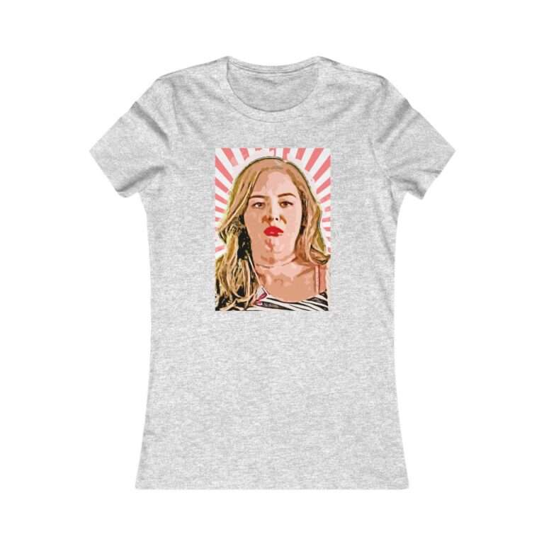 Erica Goldberg Throw Up Face Meme  - Premium Women's T-Shirt - Image 12