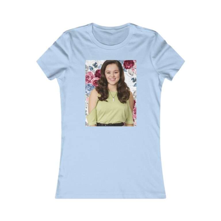 Actress Hayley Orrantia Floral Theme - Premium Women's T-Shirt - Image 11