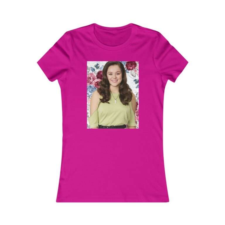 Actress Hayley Orrantia Floral Theme - Premium Women's T-Shirt - Image 18