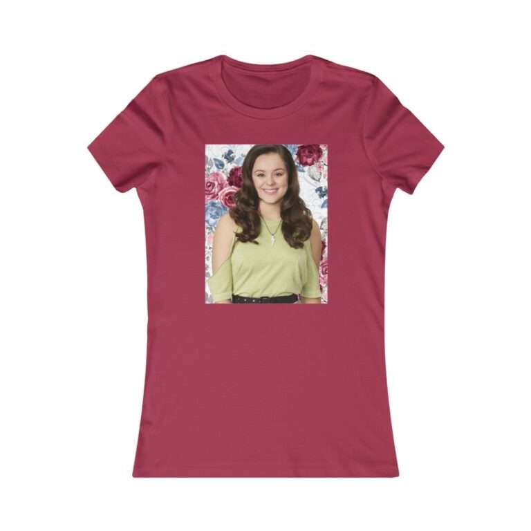Actress Hayley Orrantia Floral Theme - Premium Women's T-Shirt
