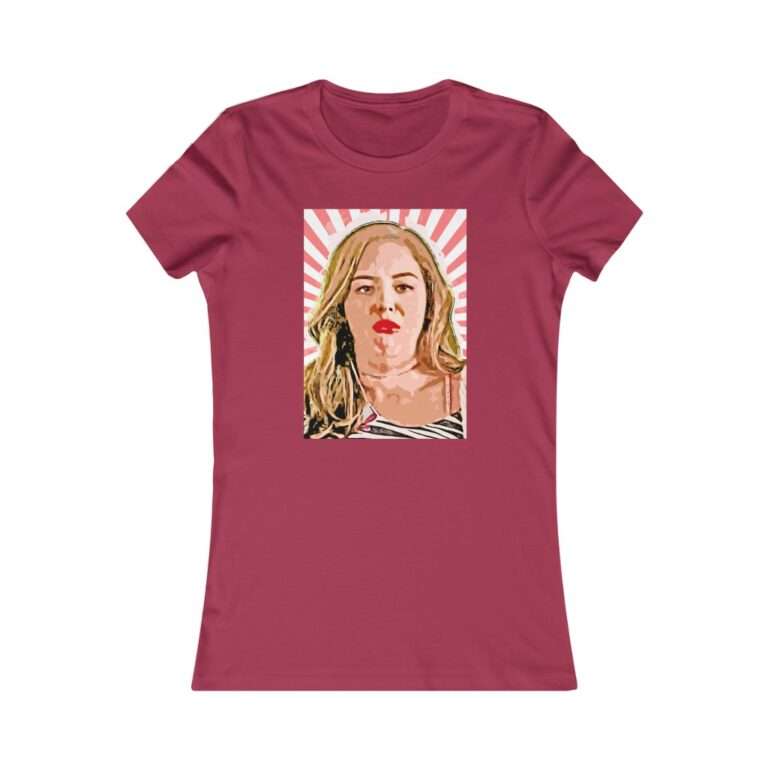 Erica Goldberg Throw Up Face Meme  - Premium Women's T-Shirt - Image 20