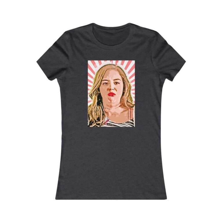 Erica Goldberg Throw Up Face Meme  - Premium Women's T-Shirt - Image 15