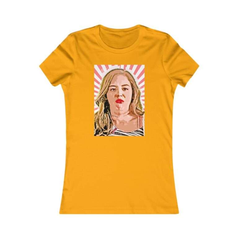 Erica Goldberg Throw Up Face Meme  - Premium Women's T-Shirt - Image 6