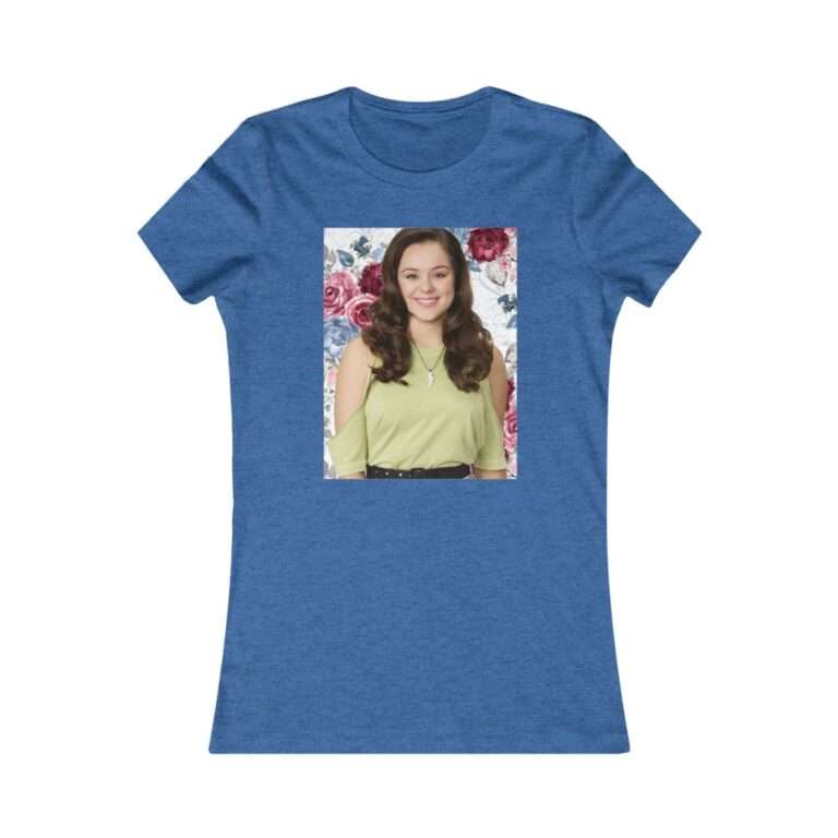 Actress Hayley Orrantia Floral Theme - Premium Women's T-Shirt - Image 13