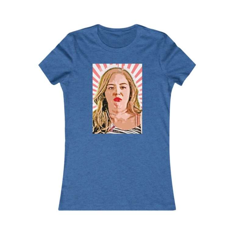 Erica Goldberg Throw Up Face Meme  - Premium Women's T-Shirt - Image 13