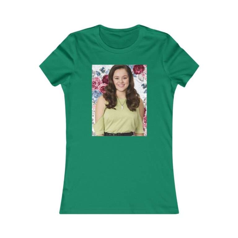 Actress Hayley Orrantia Floral Theme - Premium Women's T-Shirt - Image 10