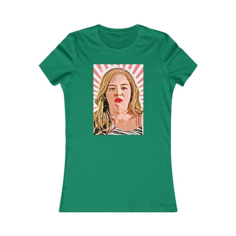 Erica Goldberg Throw Up Face Meme  - Premium Women's T-Shirt - Image 10