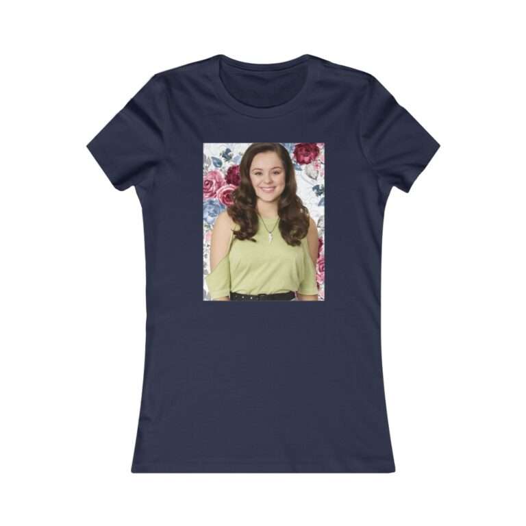 Actress Hayley Orrantia Floral Theme - Premium Women's T-Shirt - Image 16