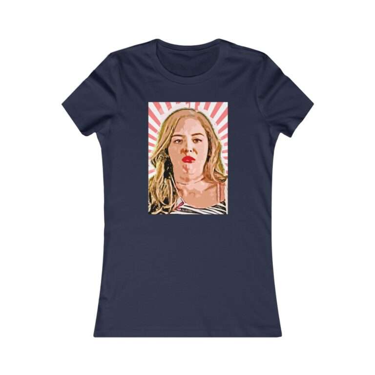 Erica Goldberg Throw Up Face Meme  - Premium Women's T-Shirt - Image 16