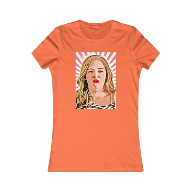 Erica Goldberg Throw Up Face Meme  - Premium Women's T-Shirt - Image 3