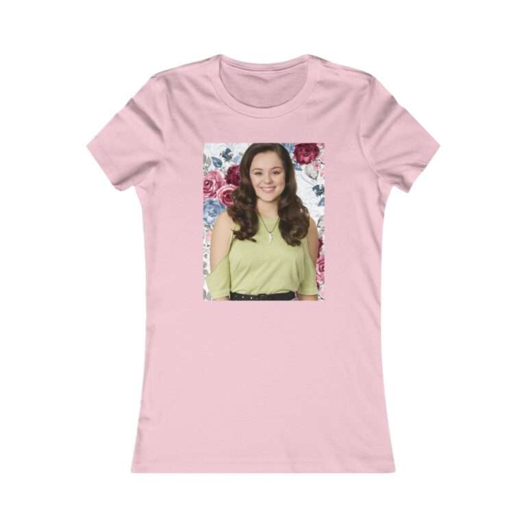 Actress Hayley Orrantia Floral Theme - Premium Women's T-Shirt - Image 19