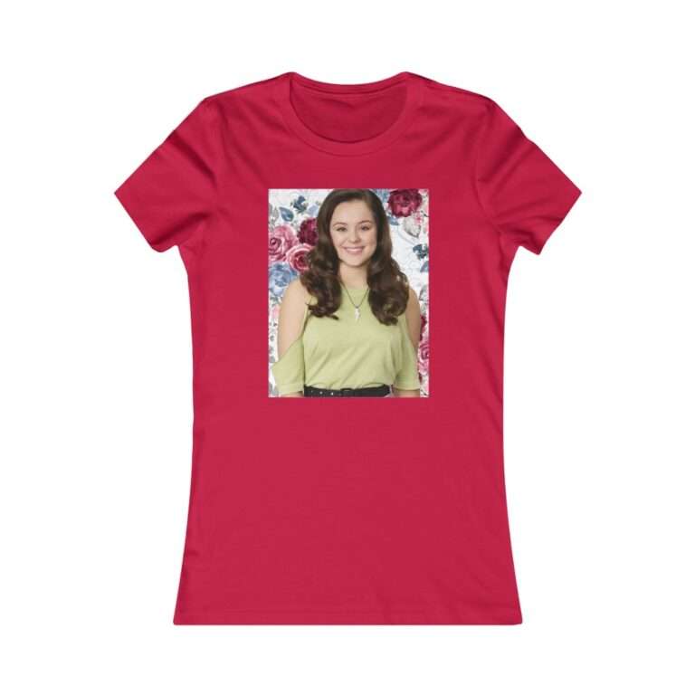 Actress Hayley Orrantia Floral Theme - Premium Women's T-Shirt - Image 20