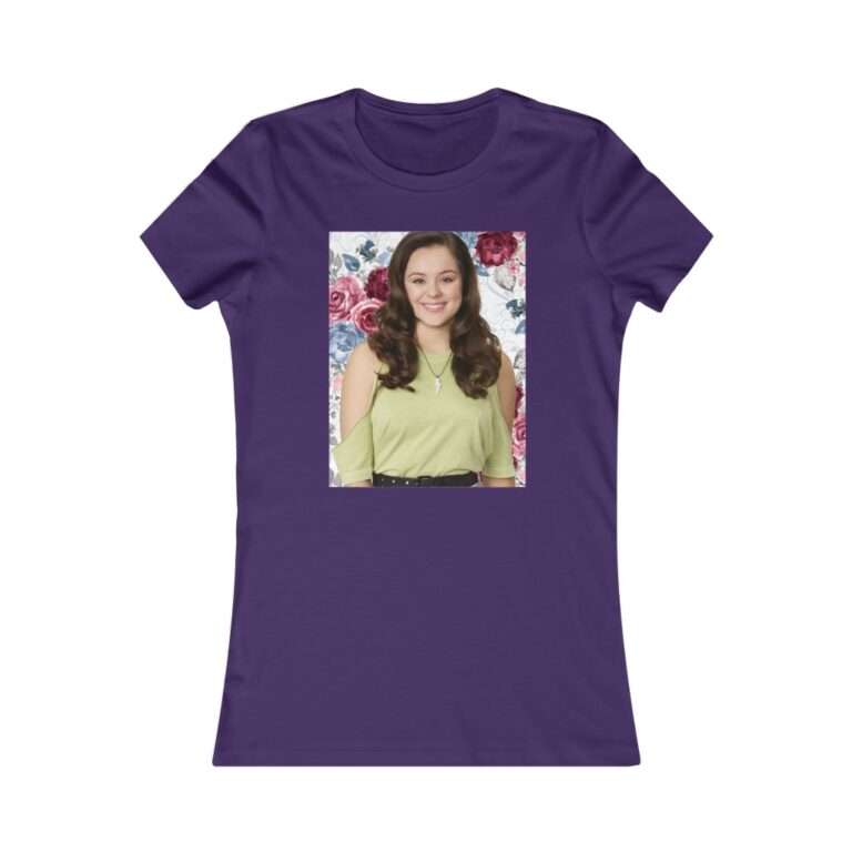 Actress Hayley Orrantia Floral Theme - Premium Women's T-Shirt - Image 17
