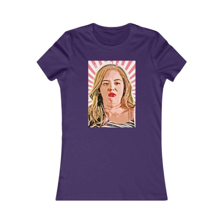 Erica Goldberg Throw Up Face Meme  - Premium Women's T-Shirt - Image 17