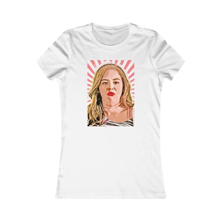 Erica Goldberg Throw Up Face Meme  - Premium Women's T-Shirt - Image 2