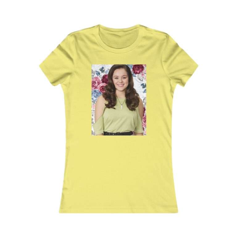 Actress Hayley Orrantia Floral Theme - Premium Women's T-Shirt - Image 7