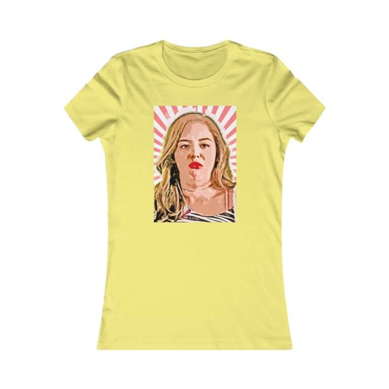Erica Goldberg Throw Up Face Meme  - Premium Women's T-Shirt - Image 7