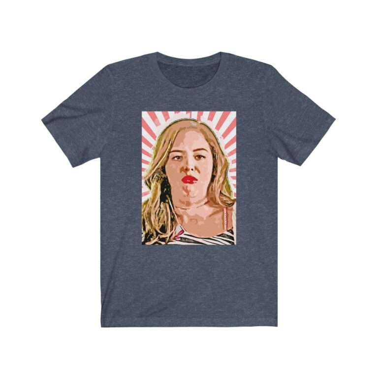 Erica Goldberg Throw Up Face Meme - Premium Unisex T-Shirt - Image 13
