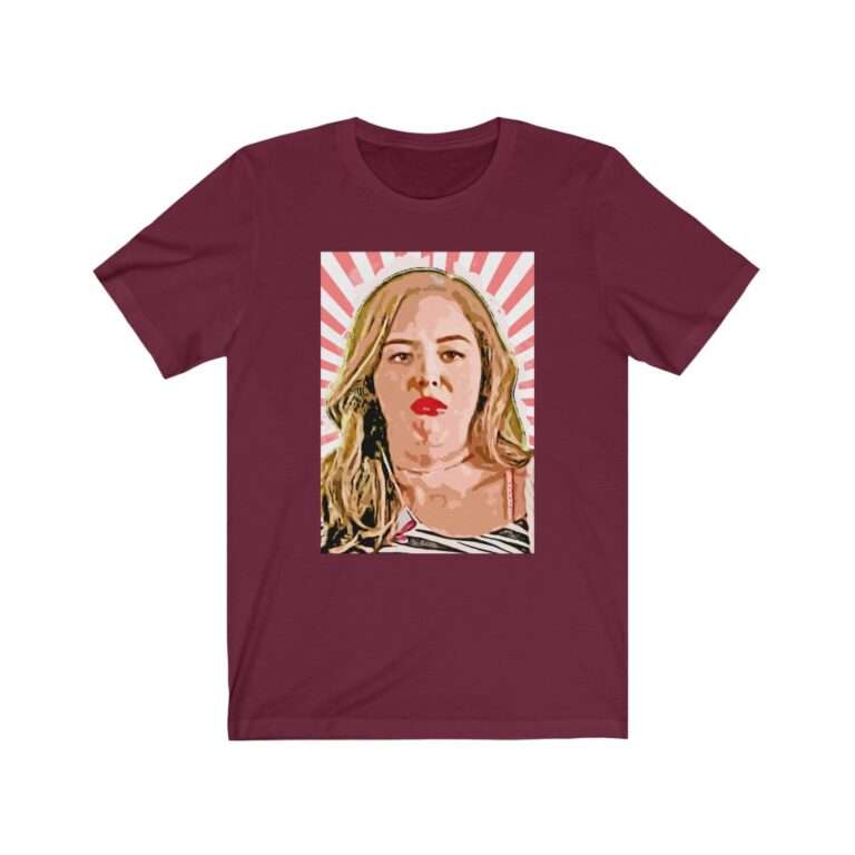 Erica Goldberg Throw Up Face Meme - Premium Unisex T-Shirt - Image 16