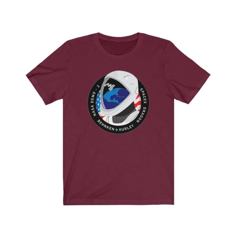 Space Merch Unisex Heavy Cotton Tee for SpaceX Demo-2 Mission Patch - Image 16
