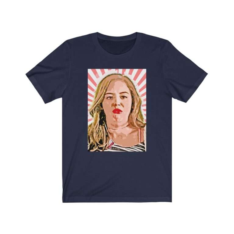 Erica Goldberg Throw Up Face Meme - Premium Unisex T-Shirt - Image 14