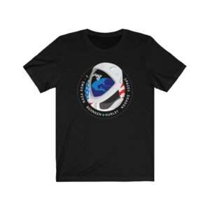 Space Merch Unisex Heavy Cotton Tee for SpaceX Demo-2 Mission Patch