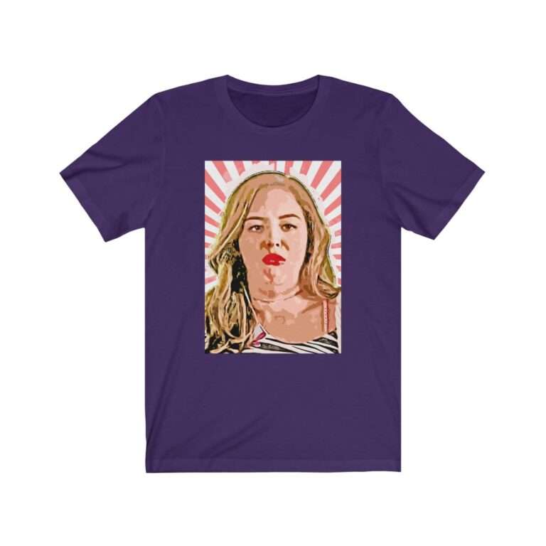 Erica Goldberg Throw Up Face Meme - Premium Unisex T-Shirt - Image 15