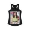Actress Hayley Orrantia Floral Theme - Women's Racerback Tank - Image 3