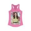 Actress Hayley Orrantia Floral Theme - Women's Racerback Tank - Image 14