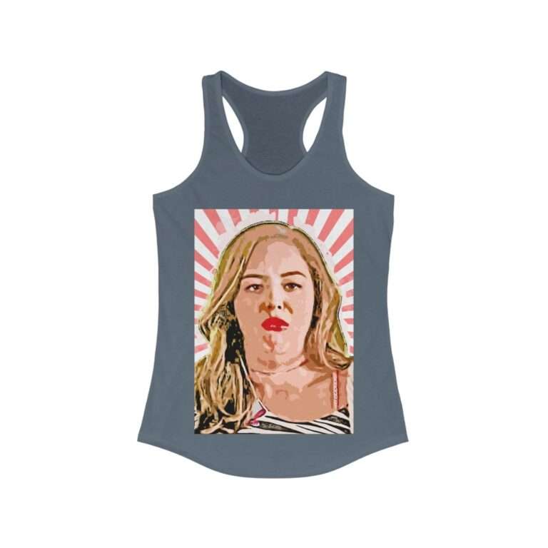 Erica Goldberg Throw Up Face Meme - Women's Racerback Tank - Image 10