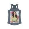 Actress Hayley Orrantia Floral Theme - Women's Racerback Tank - Image 10