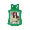 Actress Hayley Orrantia Floral Theme - Women's Racerback Tank - Image 8