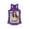 Actress Hayley Orrantia Floral Theme - Women's Racerback Tank - Image 13