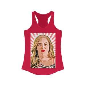 Erica Goldberg Throw Up Face Meme - Women's Racerback Tank
