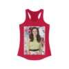 Actress Hayley Orrantia Floral Theme - Women's Racerback Tank - Image 15