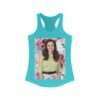 Actress Hayley Orrantia Floral Theme - Women's Racerback Tank - Image 9
