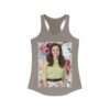 Actress Hayley Orrantia Floral Theme - Women's Racerback Tank - Image 5