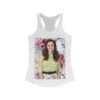 Actress Hayley Orrantia Floral Theme - Women's Racerback Tank - Image 2