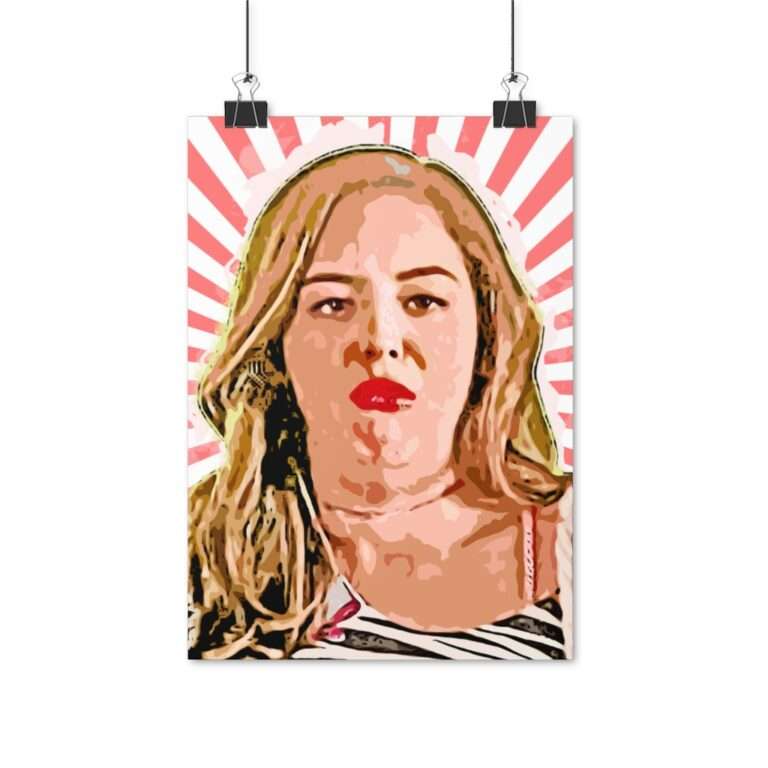 Erica Goldberg Throw Up Face Meme - Poster Print - Image 3