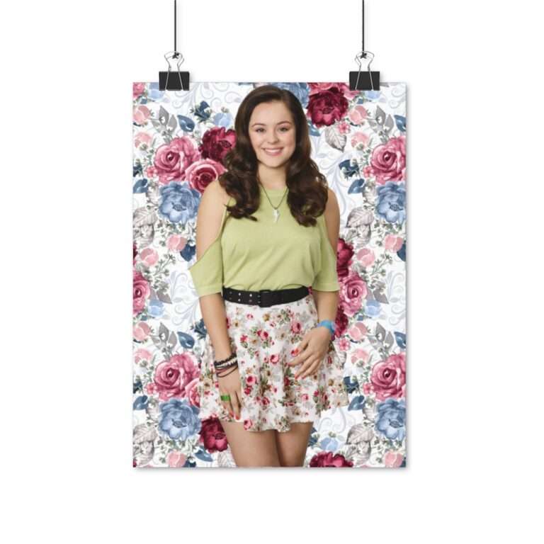 Actress Hayley Orrantia Floral Theme - Poster Print - Image 4