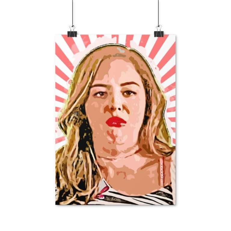 Erica Goldberg Throw Up Face Meme - Poster Print - Image 5