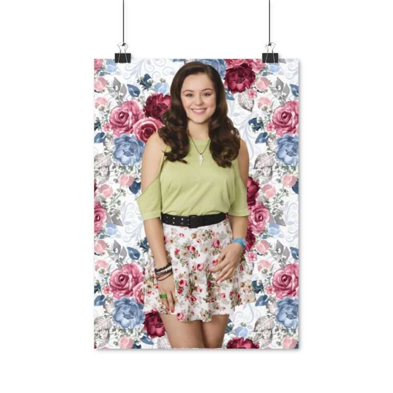 Actress Hayley Orrantia Floral Theme - Poster Print - Image 6