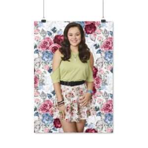 Actress Hayley Orrantia Floral Theme - Poster Print