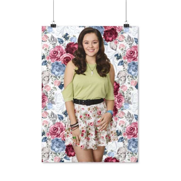 Actress Hayley Orrantia Floral Theme - Poster Print