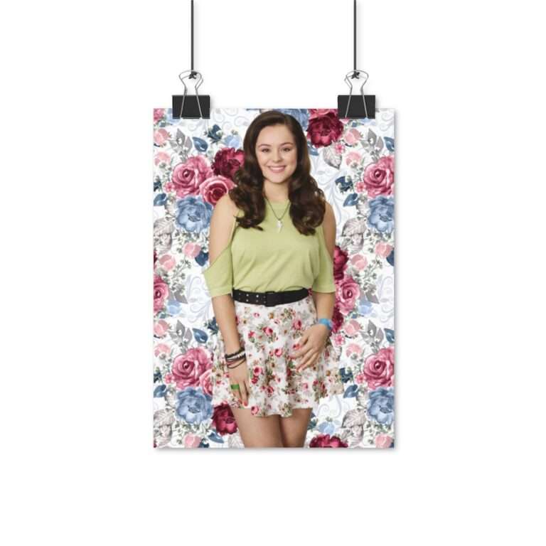 Actress Hayley Orrantia Floral Theme - Poster Print - Image 3