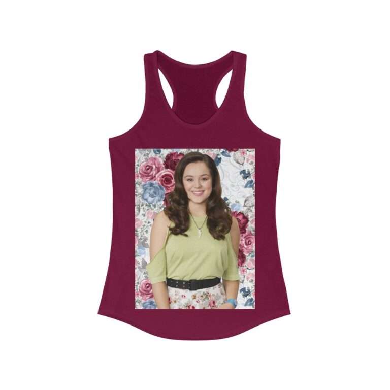 Actress Hayley Orrantia Floral Theme - Women's Racerback Tank