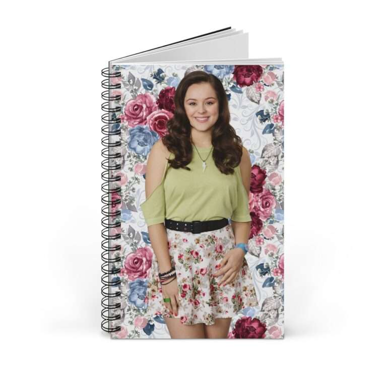 Actress Hayley Orrantia Floral Theme - Spiral Notebook Journal