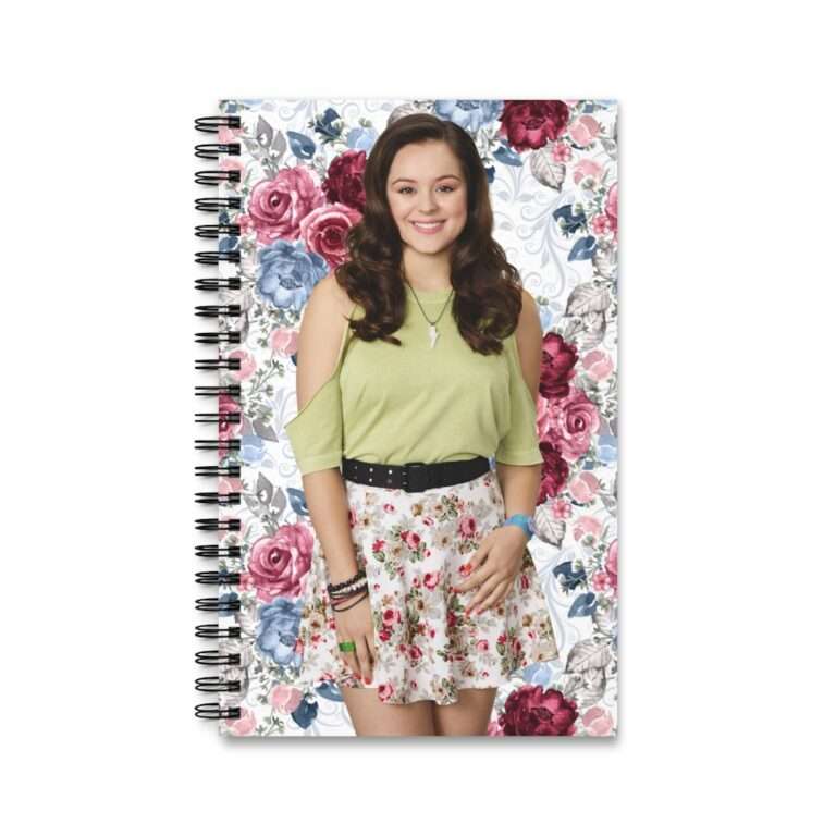 Actress Hayley Orrantia Floral Theme - Spiral Notebook Journal - Image 2